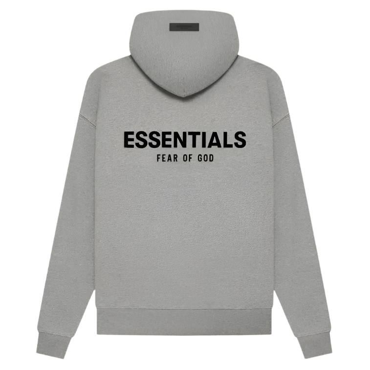 ESSENTIALS FEAR OF GOD SS22 CORE TRACK HOODIE (DARK GREY OATMEAL)