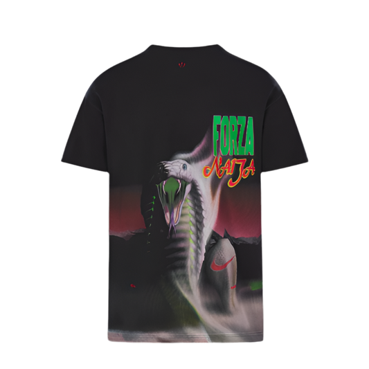 NIKE NOCTA 'NAIJA COBRA' SILKSCREEN TEE (BLACK INFRARED)