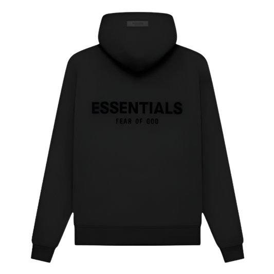 ESSENTIALS FEAR OF GOD SS22 CORE TRACK HOODIE (BLACK LIMO)