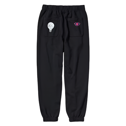 UNIQLO KAWS X WARHOL 2024 COLLAB GRAPHIC JOGGERS (BLACK)