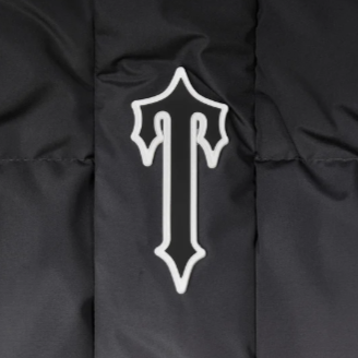TRAPSTAR AW23 IRONGATE ARCH HOODED PUFFER (BLACK GRADIENT)