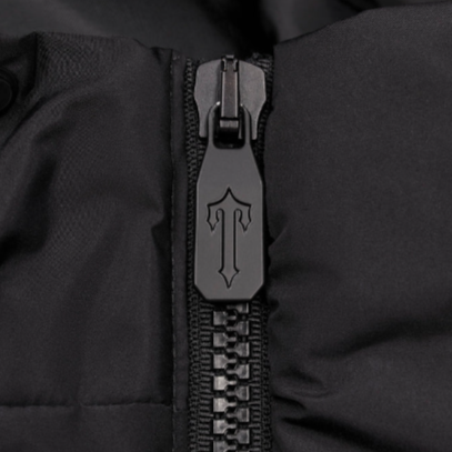 TRAPSTAR AW23 IRONGATE ARCH HOODED PUFFER (BLACK GRADIENT)