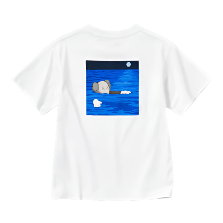 UNIQLO X KAWS UT 2023 COLLAB BOX GRAPHIC TEE (WHITE/BLUE)