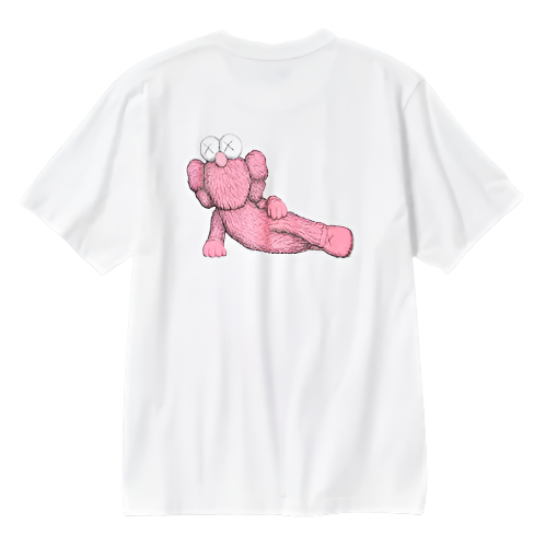 UNIQLO X KAWS UT 2023 COLLAB ELMO GRAPHIC TEE (WHITE/PINK)