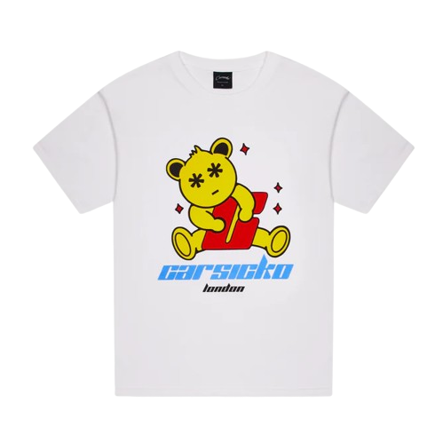 CARSICKO CS FTP BEAR GRAPHIC TEE (WHITE)