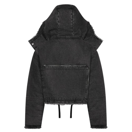 TRAPSTAR IRONGATE ARCH REWORKED DENIM WOMEN'S PUFFER (GREY)