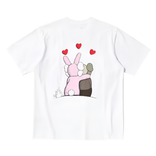 UNIQLO KAWS X WARHOL 2024 COLLAB TRUE LOVE GRAPHIC TEE (WHITE)