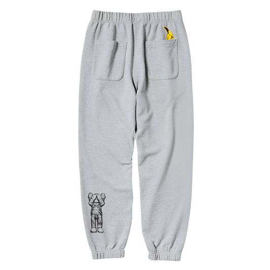 UNIQLO KAWS X WARHOL 2024 COLLAB GRAPHIC JOGGERS (GREY)