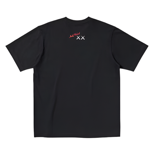 UNIQLO KAWS X WARHOL 2024 COLLAB ROBOT GRAPHIC TEE (BLACK)