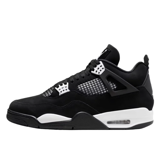 NIKE AIR JORDAN 4 IV 'WHITE THUNDER' TRAINERS (BLACK/WHITE)