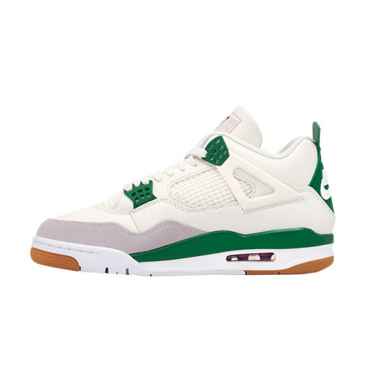 NIKE AIR JORDAN 4 IV 'SB PINE GREEN' TRAINERS (WHITE/GREEN)