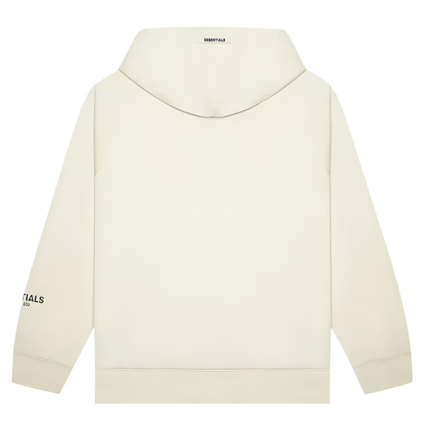 ESSENTIALS FEAR OF GOD FW21 APPLIQUE TRACK HOODIE (BUTTERCREAM)