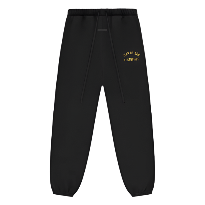ESSENTIALS FEAR OF GOD FW24 TRACK FLEECE JOGGERS (BLACK)