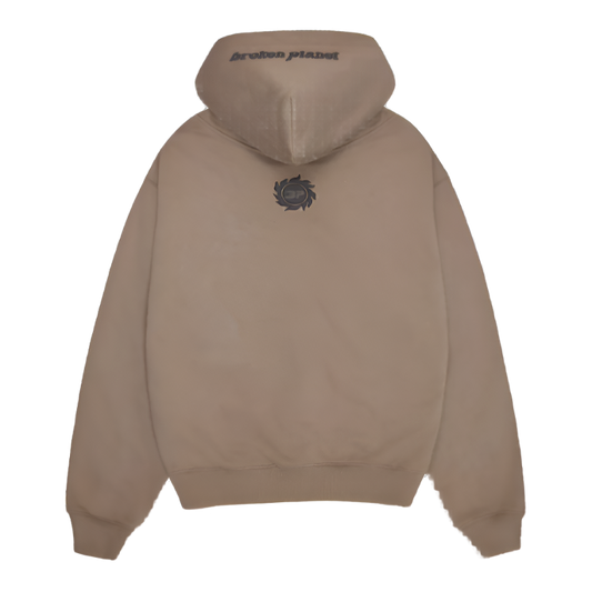 BROKEN PLANET MARKET 'OFF THE GRID' HOODIE (EARTH BROWN)