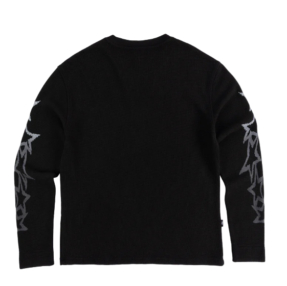 SYNAWORLD DVL WAFFLECREWNECK (BLACKOUT)
