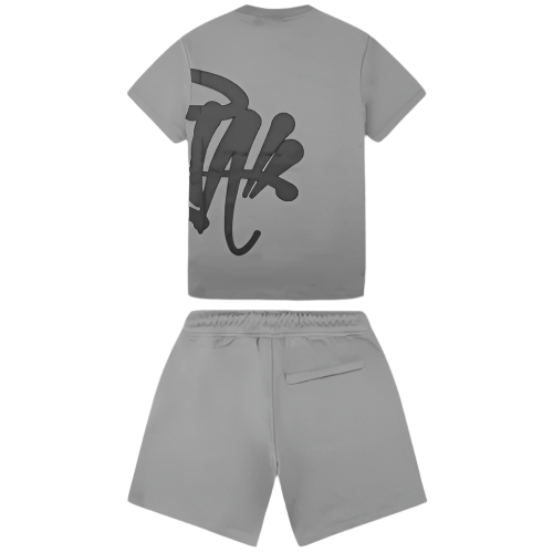 SYNAWORLD SYNA SHORTS & TEE TWINSET (WOLF GREY)