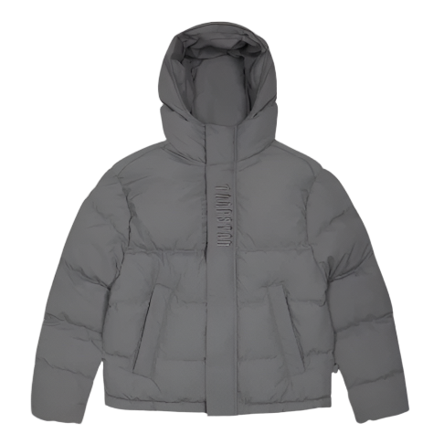 TRAPSTAR AW22/23 DECODED 2.0 HOODED PUFFER (GREY)