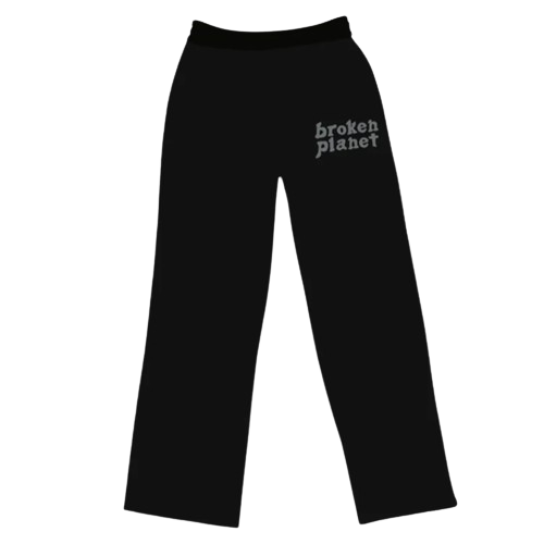 BROKEN PLANET MARKET 'BASICS' STRAIGHT JOGGERS (MIDNIGHT BLACK)
