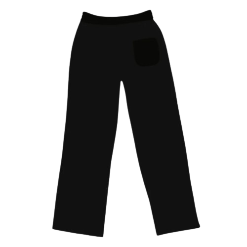 BROKEN PLANET MARKET 'BASICS' STRAIGHT JOGGERS (MIDNIGHT BLACK)