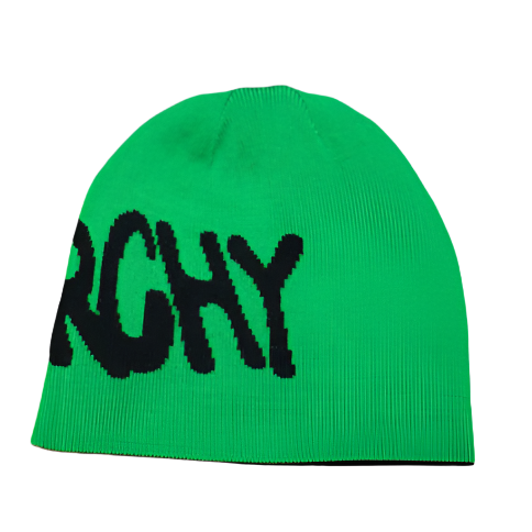 SYNAWORLD SYNA 'SYNARCHY' REVERSIBLE BEANIE (BLACK/GREEN)