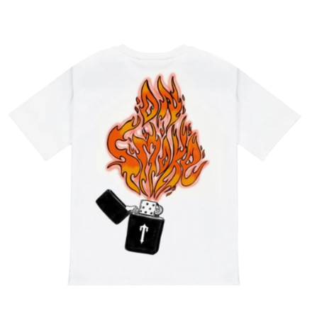 TRAPSTAR ON SMOKE 2.0 GRAPHIC TEE (WHITE INFRARED)