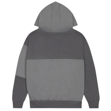 TRAPSTAR x ICEBERG DECONSTRUCTED LOGO GRAPHIC HOODIE (ENZYME GREY)