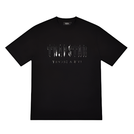 TRAPSTAR DECODED GEL TEE (TRIPLE BLACK)