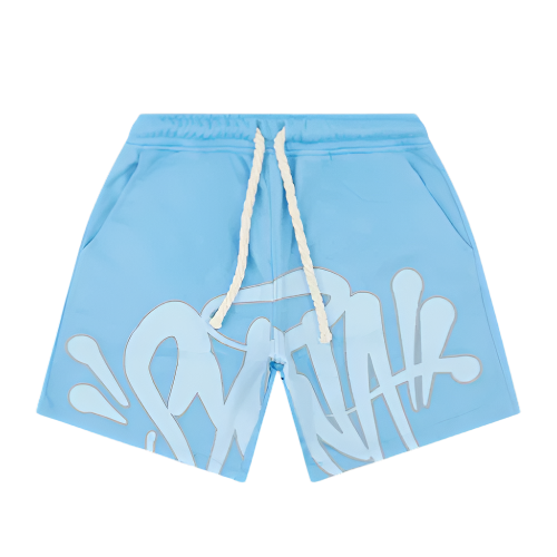 SYNAWORLD SYNA SHORTS & TEE TWINSET (SEA BLUE)