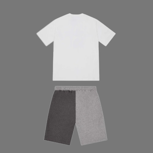 TRAPSTAR LONDON SHOOTERS X IRONGATE ARCH SHORTS SET (WHITE/GREY)