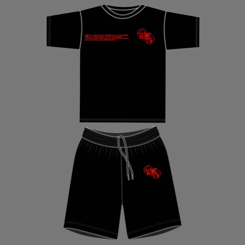 SLIM£ CLOTHING 'BEAT THE ODDS' SHORTS SET (RED THUNDER)