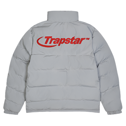 TRAPSTAR HYPERDRIVE BOMBER PUFFER JACKET (GREY)