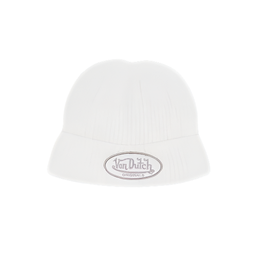 VON DUTCH (TM) BOSTON FISHERMAN PATCH LOGO BEANIE (CREAM)