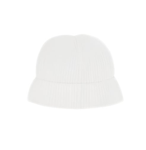VON DUTCH (TM) BOSTON FISHERMAN PATCH LOGO BEANIE (CREAM)
