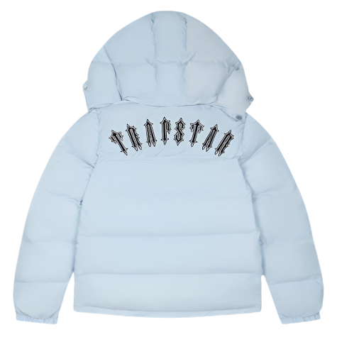 TRAPSTAR IRONGATE DETACHABLE HOODED PUFFER (ICE BLUE)