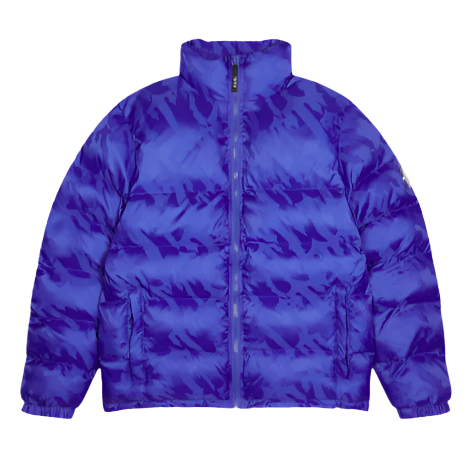 TRAPSTAR IRONGATE T JACQUARD PRINT PUFFER (DAZZLING BLUE)