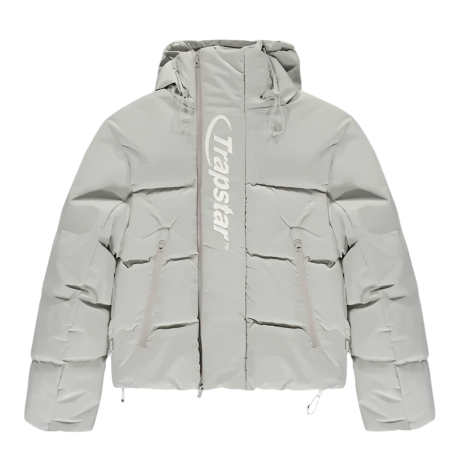 TRAPSTAR AW22/23 TECHNICAL HYPERDRIVE PUFFER JACKET (GREY/WHITE)
