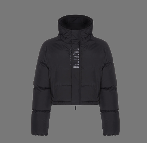 TRAPSTAR AW22/23 WOMEN'S DECODED 2.0 HOODED PUFFER JACKET (BLACK)
