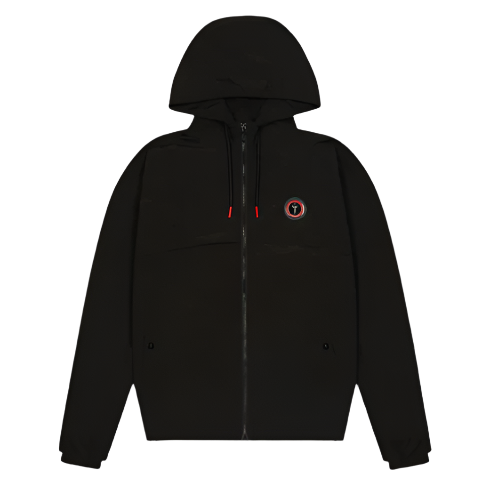 TRAPSTAR IRONGATE T BADGE WINDBREAKER (BLACK INFRARED)