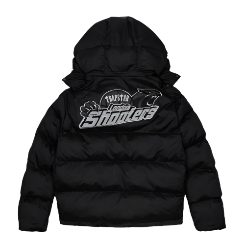 TRAPSTAR LONDON SHOOTERS REFLECTIVE HOODED PUFFER (BLACK)