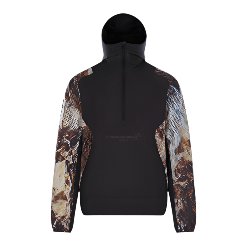 NIKE NOCTA FORZA RUNNING MOUNTAIN WINDBREAKER (BLACK SAFARI CAMO)