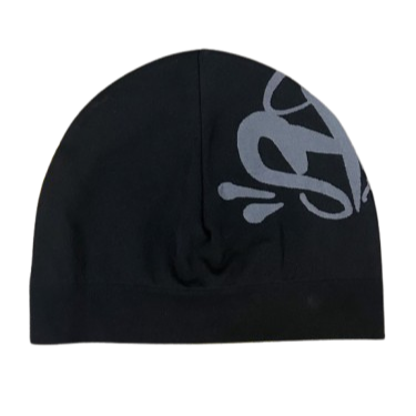 SYNAWORLD SYNA 'DECATHLONK' XL LOGO SKULL BEANIE (BLACK/GREY)