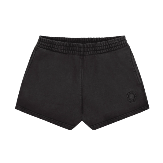 BROKEN PLANET MARKET 'BASICS' WOMENS SHORTS (SOOT BLACK)