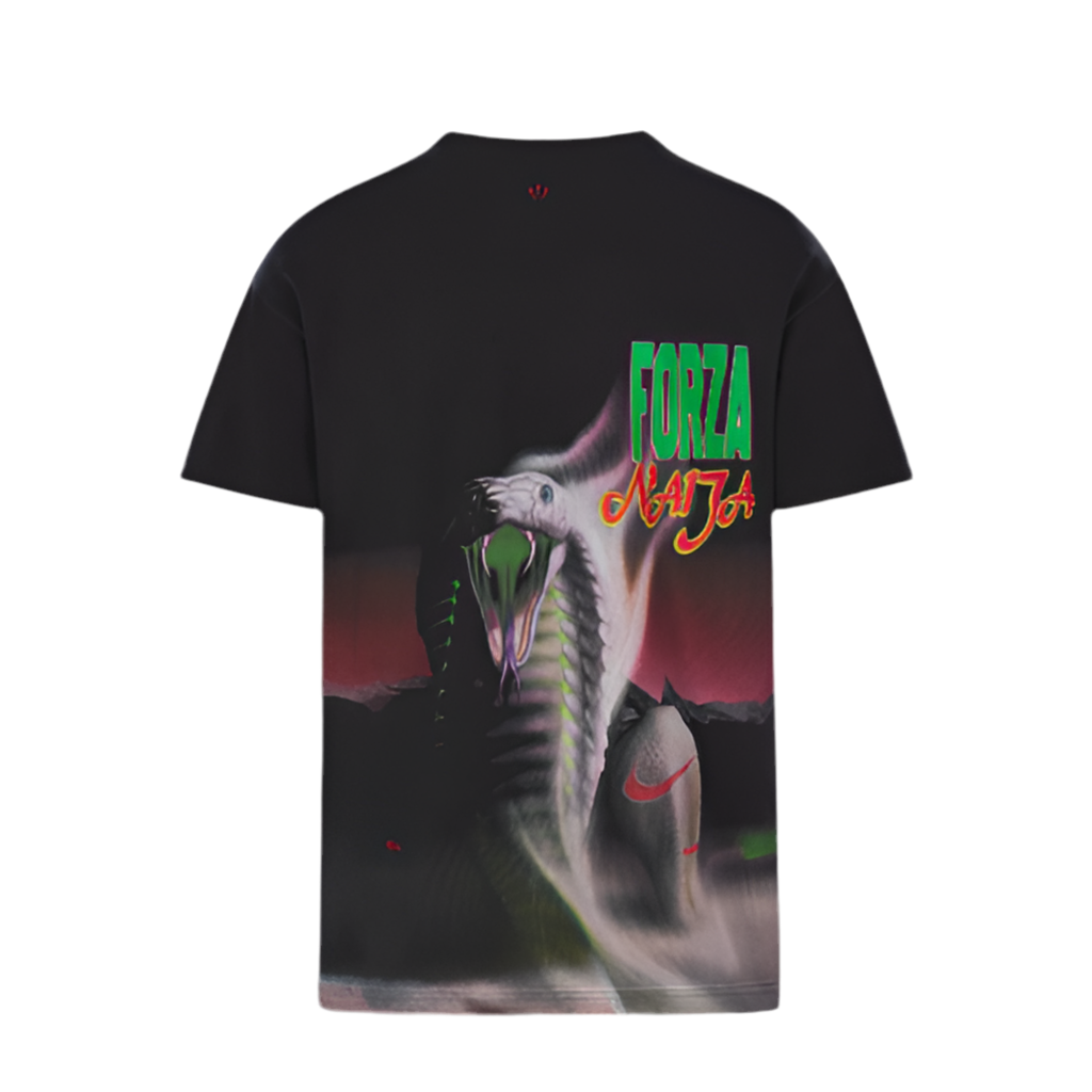 NIKE NOCTA 'NAIJA COBRA' SILKSCREEN TEE (BLACK INFRARED)