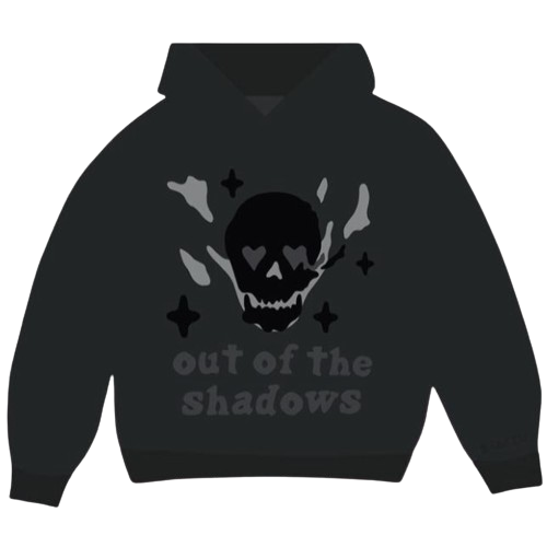 BROKEN PLANET MARKET 'OUT OF THE SHADOWS' GRAPHIC HOODIE (SOOT BLACK)