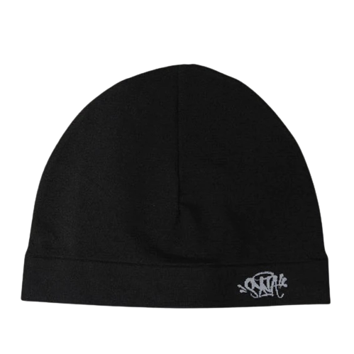 SYNAWORLD SYNA 'DECATHLONK' SKULL BEANIE (BLACK)