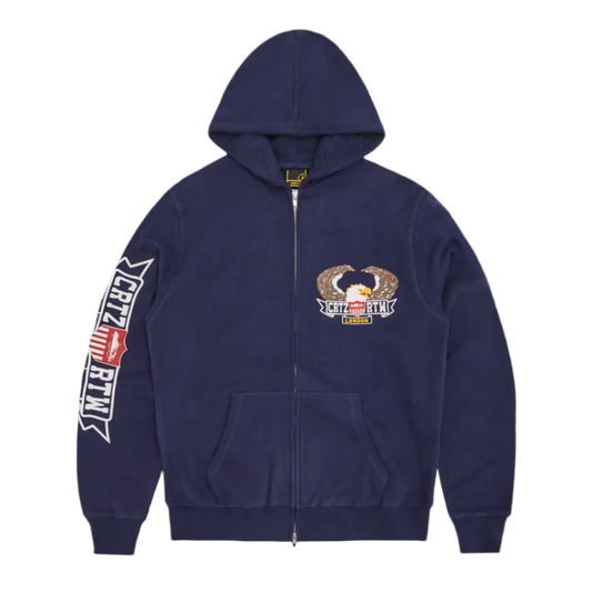 CRTZ RTW ROYALE DIPSET V1 ZIP UP HOODIE (NAVY)