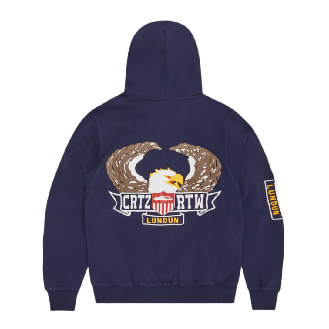 CRTZ RTW ROYALE DIPSET V1 ZIP UP HOODIE (NAVY)