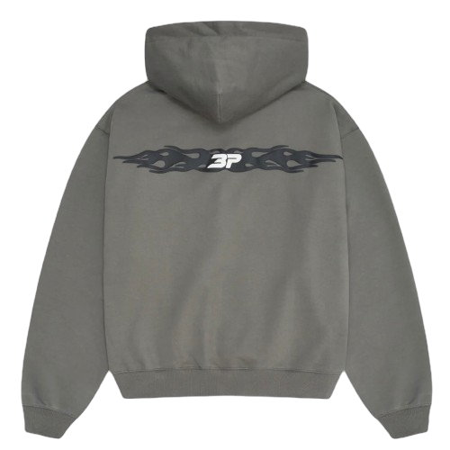 BROKEN PLANET MARKET 'TOTAL CHAOS' HOODIE (GUNMETAL GREY)