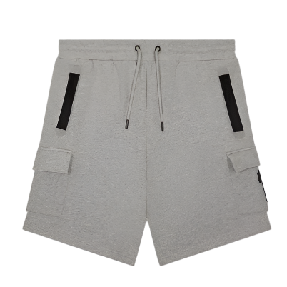 TRAPSTAR IRONGATE T TECH ZIP SHORTS SET (GREY)