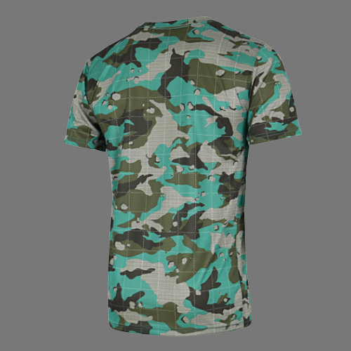 NIKE DRI-FIT GREEN GRID MILER TRAINING TEE (GREEN CAMO)